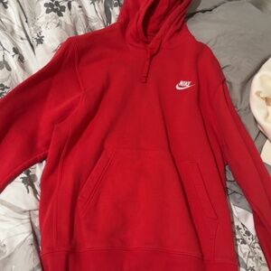 nike red hoodie